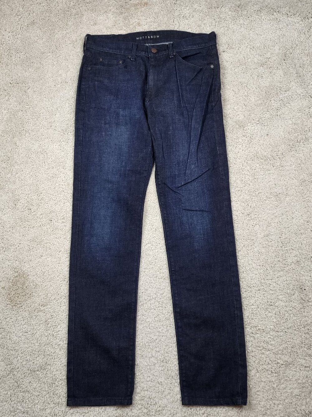 Mott & Bow Jeans Mens 31x32 Blue Bens Slim Fit Light Wash Stretch Denim Casual